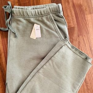 Women’s Aerie cropped sweat pant.